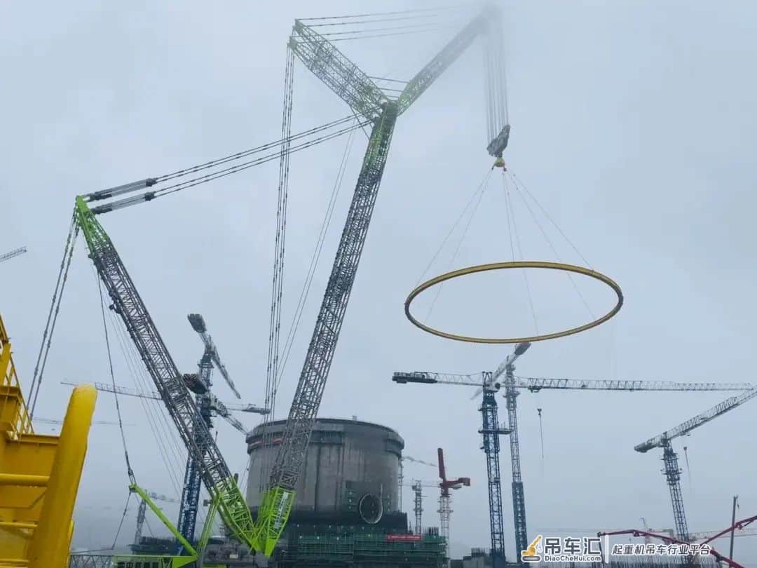 3200履带吊助力漳州核电2号机组环承梁整体吊装