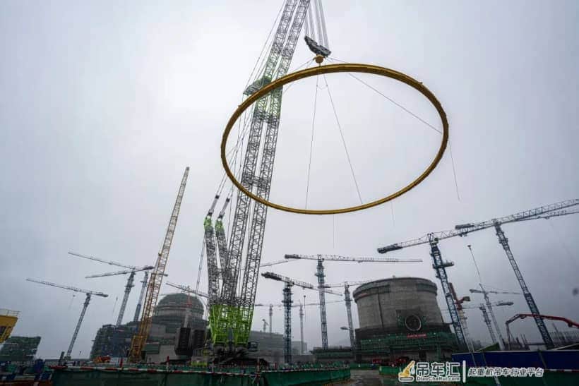 3200履带吊助力漳州核电2号机组环承梁整体吊装