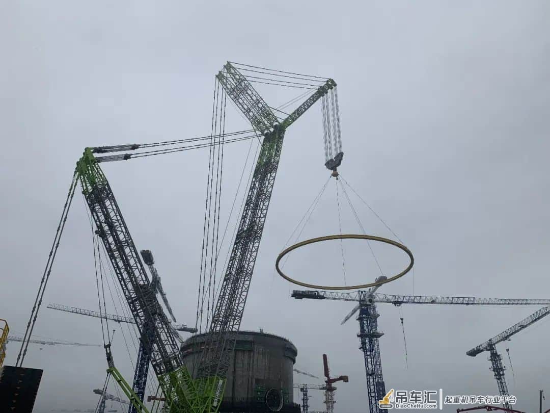 3200履带吊助力漳州核电2号机组环承梁整体吊装