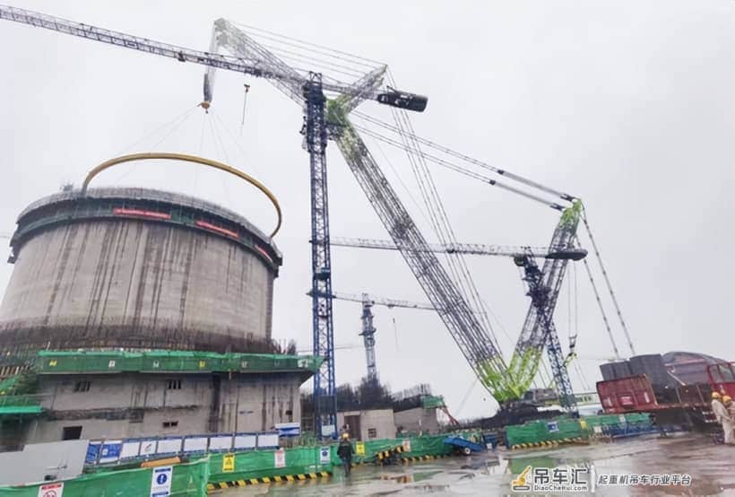 3200履带吊助力漳州核电2号机组环承梁整体吊装