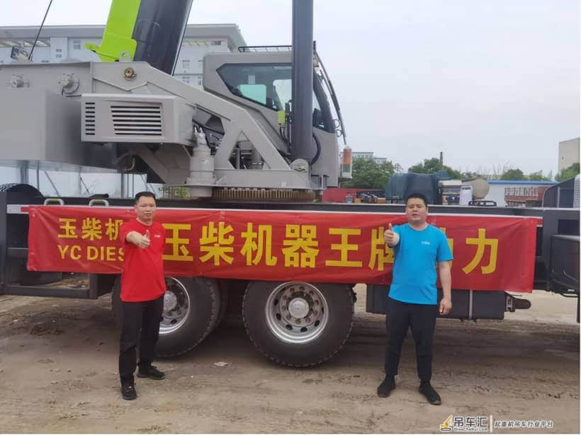 搭载玉柴K08的中联起重机走进中原市场了