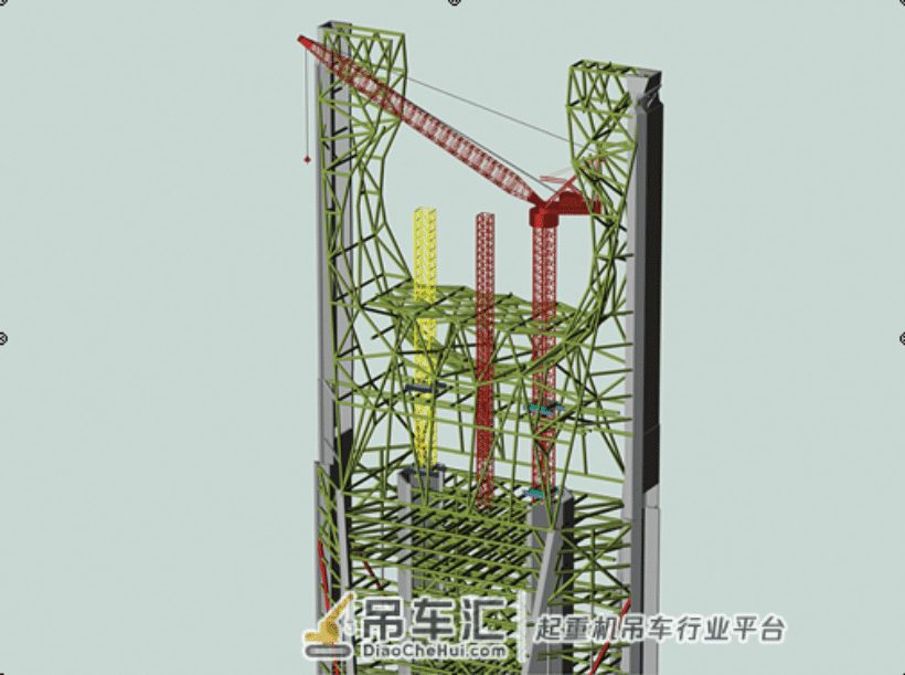 超高层高空塔吊拆除工程