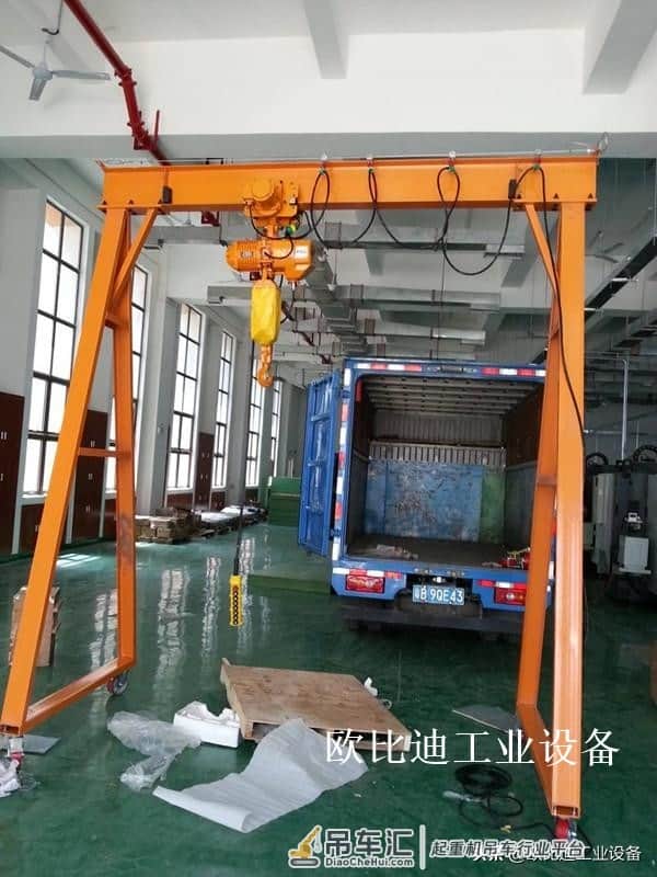 移动式龙门架,单主梁门式起重机结构简单