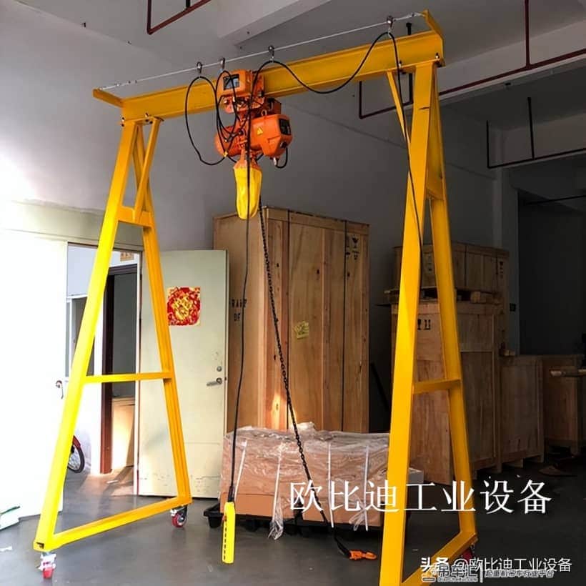移动式龙门架,单主梁门式起重机结构简单