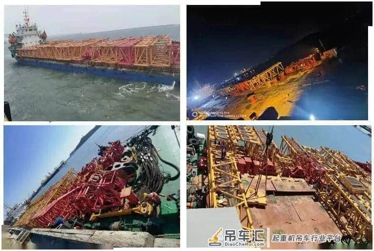 4000吨履带吊首船部件抵达泉州国亨项目！2天完成80车次部件现场卸车