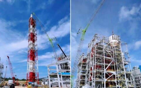 十二骁将助建印尼东部最大火力发电厂，中联重科起重机海外广受欢迎