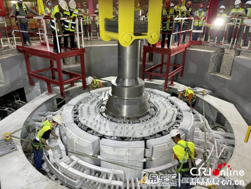 中国电建承建的以色列最大抽水蓄能电站项目转子吊装成功