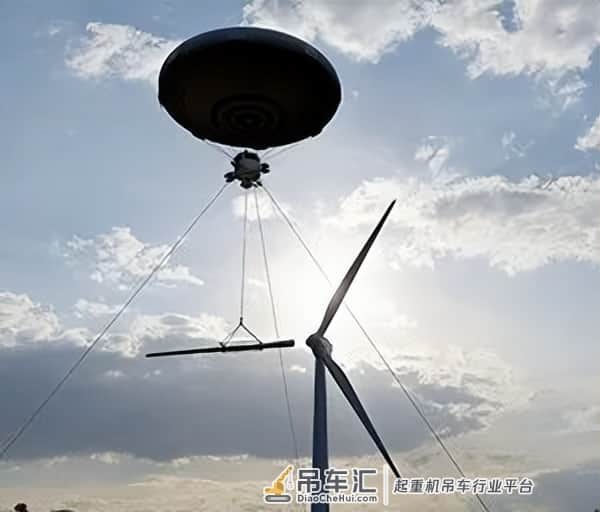 创新!适合安装风电机组的空中起重机