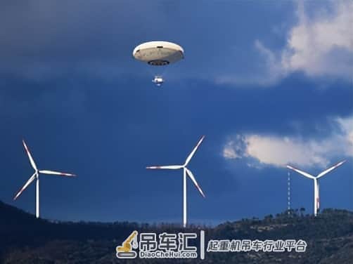 创新!适合安装风电机组的空中起重机
