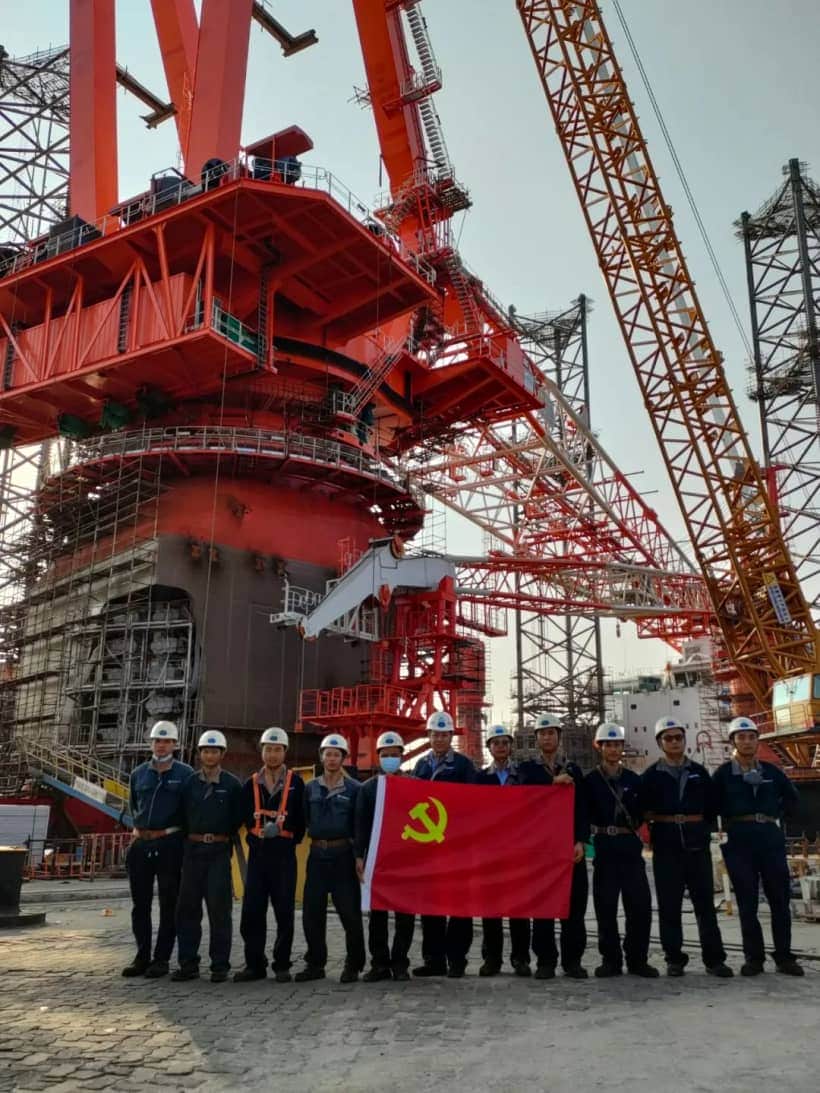 大型海上风电安装妙计装吊机,中国船厂实现降本又提效