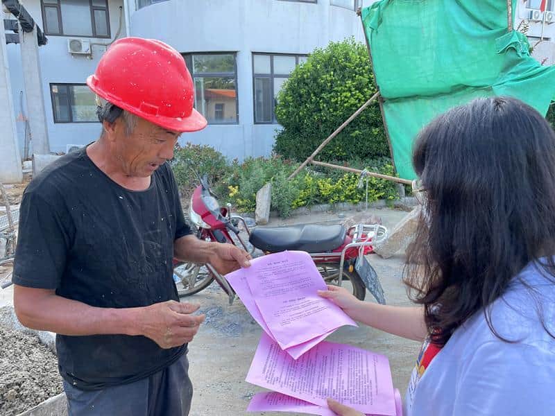 南隍城乡开展建筑起重机械知识宣传