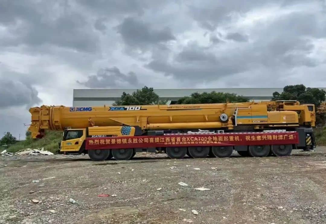 江西首台XCA700到家，双发90.5米臂，够排面吗？