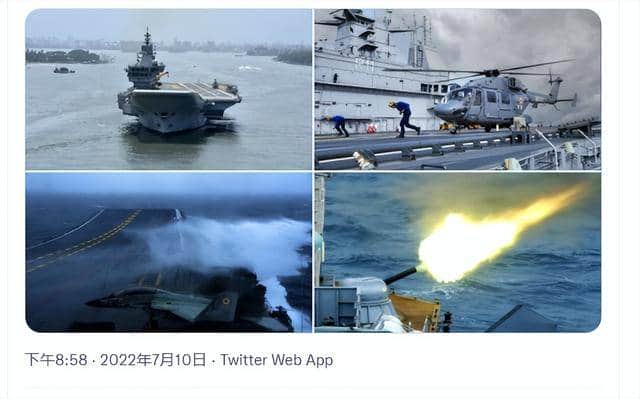 印度新航母海试归来,甲板上不光有吊车,还忘记了建阻拦索