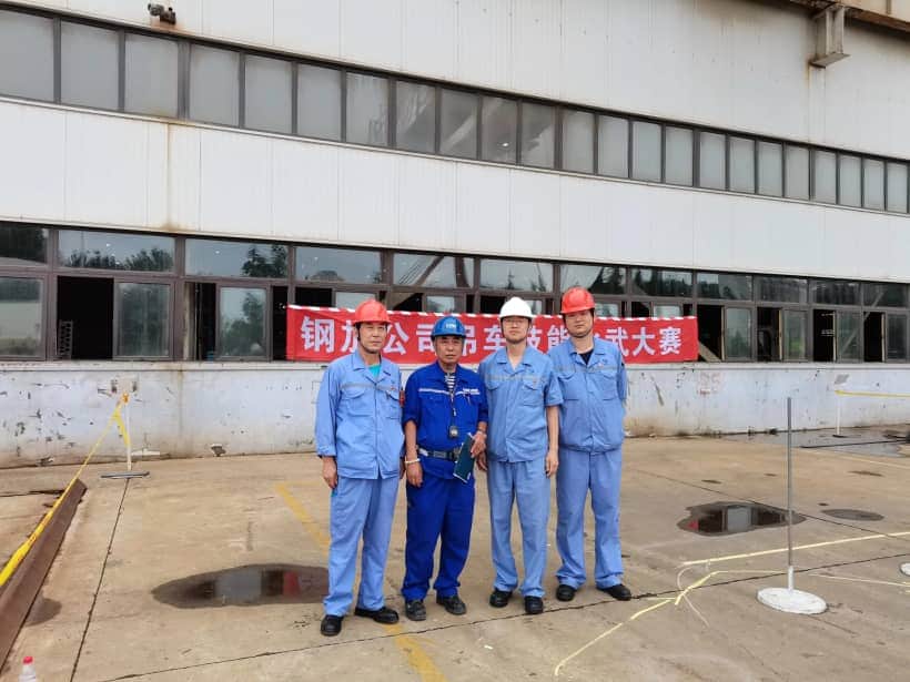 “精准吊运，护航钢加”吊车技能大比武