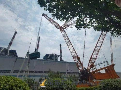 900T履带吊助力邯郸热电退城进园工程利旧拆除