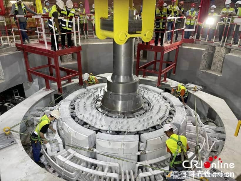 中电建承建的以色列最大抽水蓄能电站项目转子吊装成功