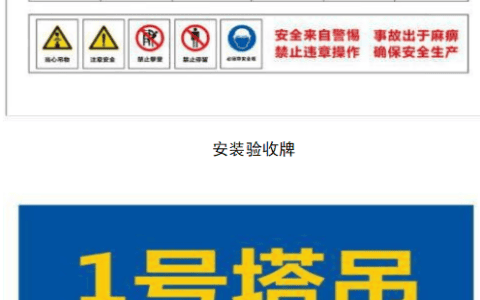 塔式起重机标志牌