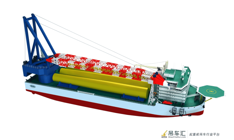 中船上海船舶设计院签海上风电4000吨全回转起重船的详细设计合同