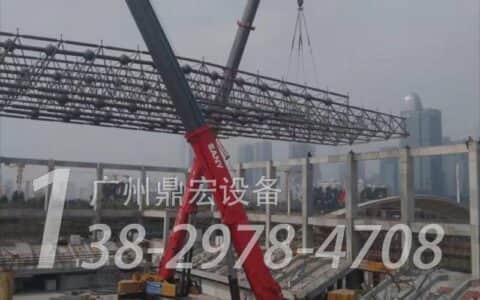 广州专业吊车出租公司，根据地面坑洼推荐25t汽车吊吊装